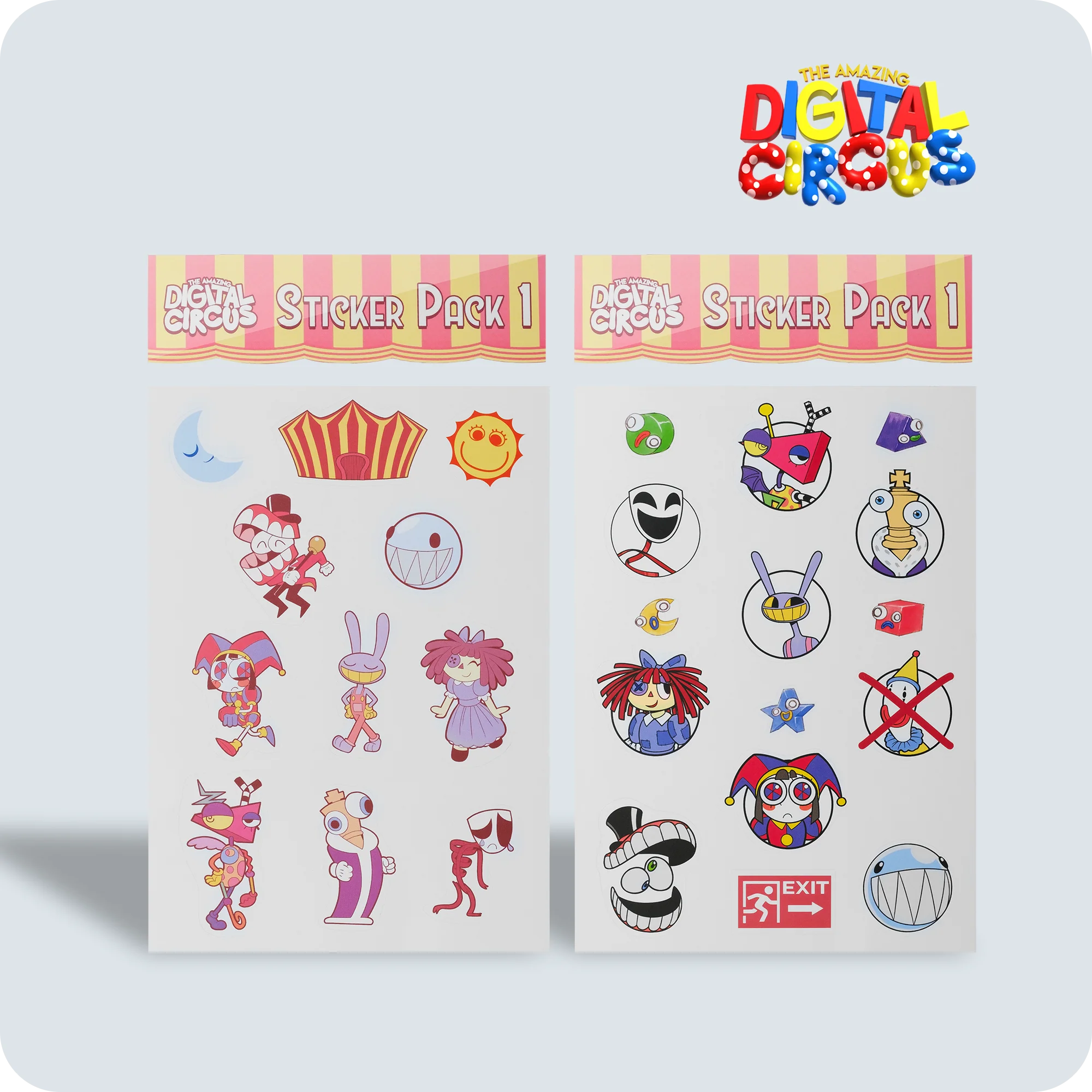 Digital Circus Sticker Pack 1 - Image 3