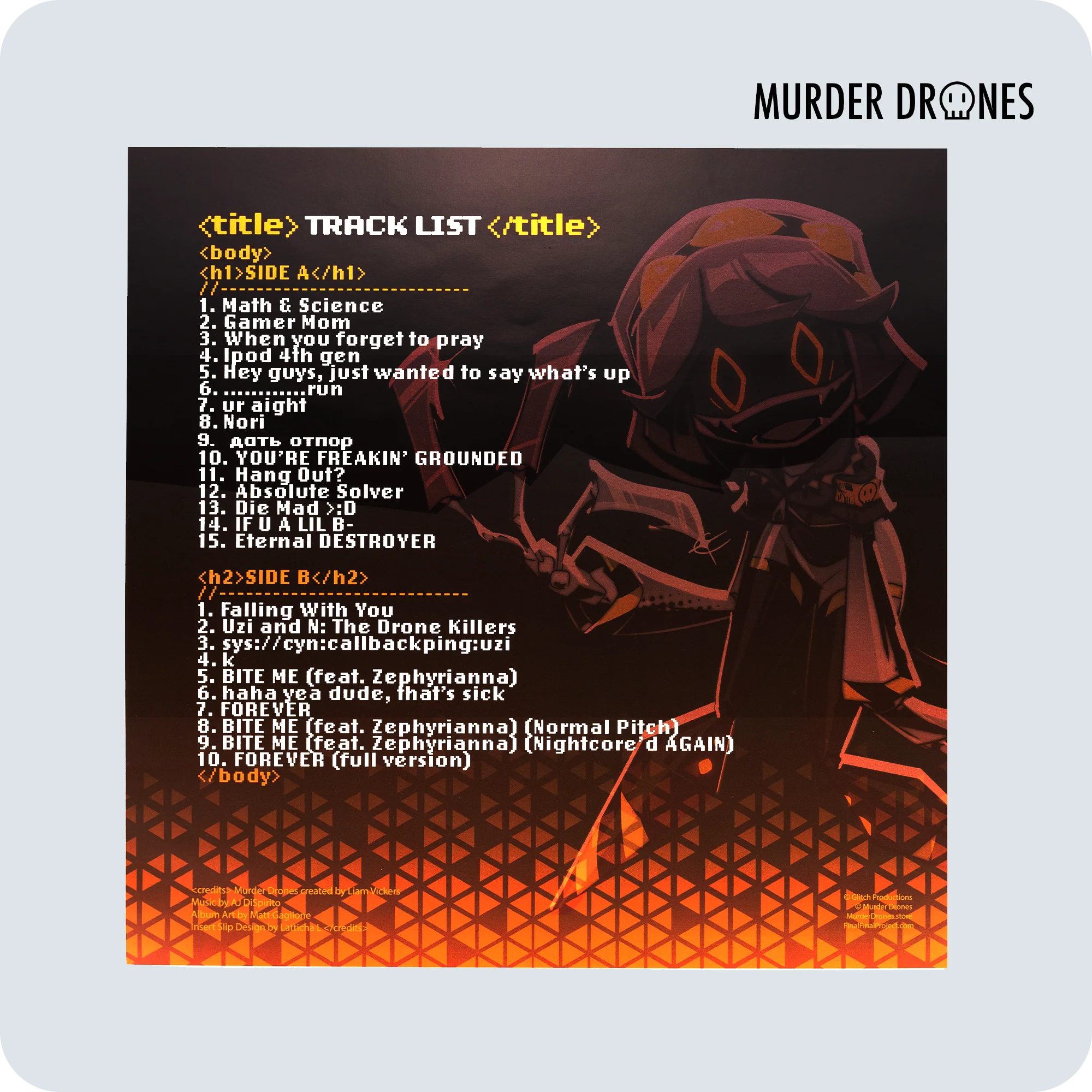 Murder Drones Vinyl Record #3 - Image 8